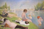 Georges Seurat Bathers at Asnieres oil